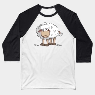 Illustration of a happy sheep Baseball T-Shirt